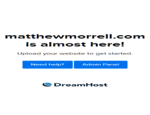 Tablet Screenshot of matthewmorrell.com